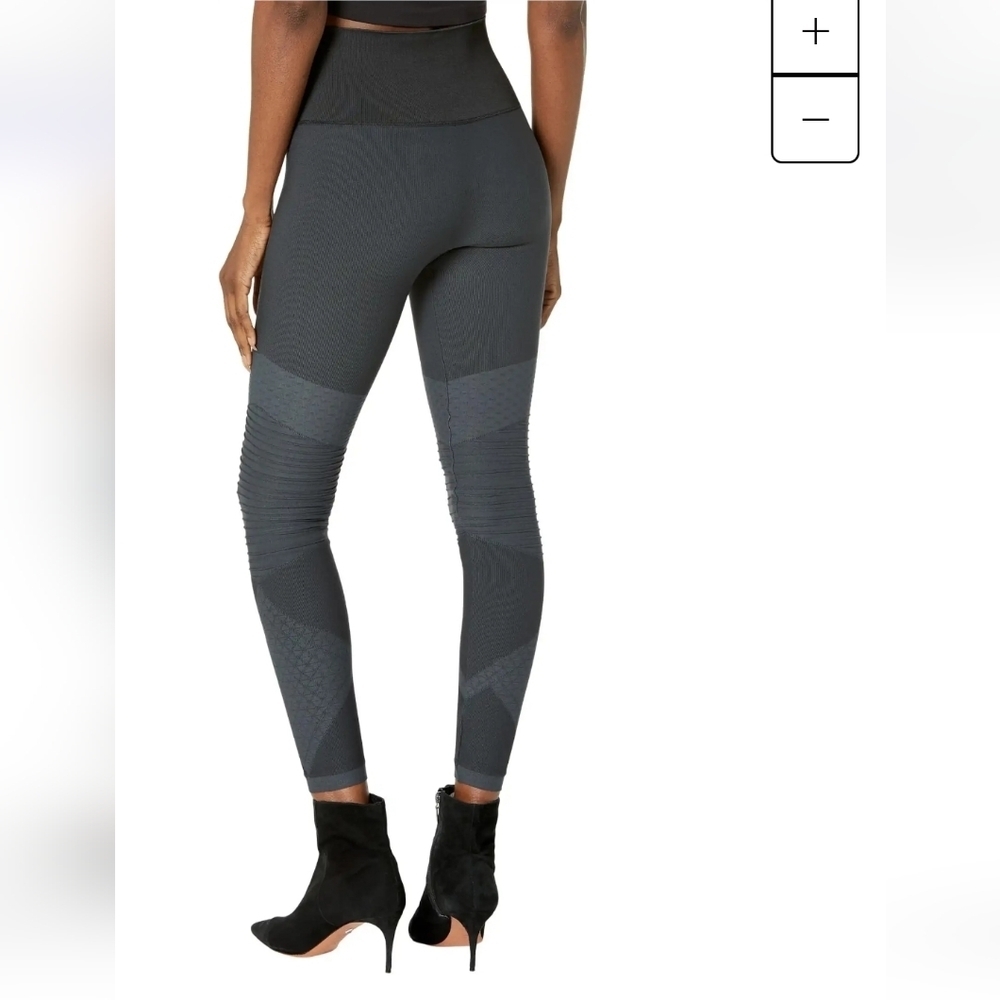SPANX Seamless Moto Leggings, Indigo Sky, Size M. - Picture 2 of 5